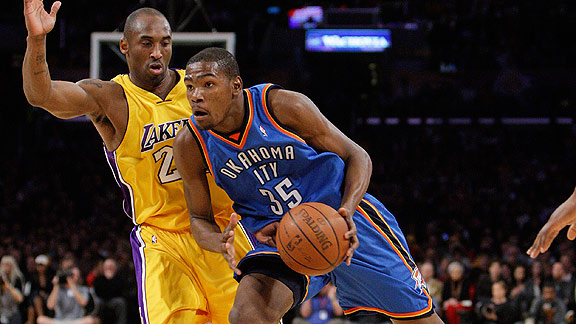 “Kevin Durant first playoffs game lakers 2010”的图片搜索结果
