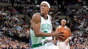 Boston's Rajon Rondo is averaging close to a triple-double in three game against Chicago. (GETTY IMAGES)