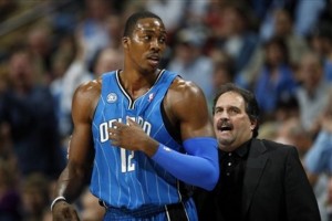 Dwight Howard called out Coach Stan Van Gundy after Orlando fell 92-88 to Boston in Game 5. (ASSOCIATED PRESS)