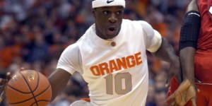 Syracuse point guard Jonny Flynn is projected to go in the first round by many mock drafts.
