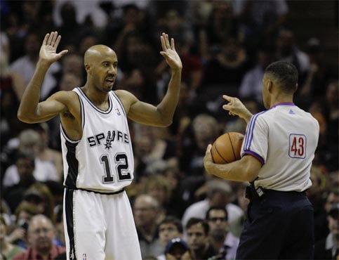 Bruce Bowen was a member of the NBA's All-Defense team eight times, but was also known for dirty tactics. (ASSOCIATED PRESS)