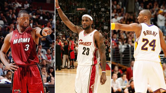 Dwyane Wade, LeBron James and Kobe Bryant are still chasing Michael Jordan's shadow.