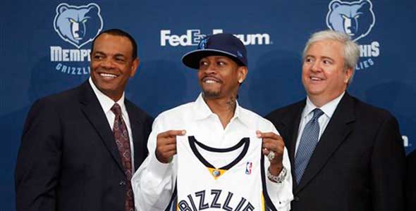 Allen Iverson's stay in Memphis was short and bittersweet.