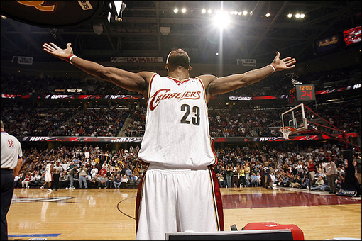 LeBron James says the decision to return to Cleveland was bigger than basketball. (GETTY IMAGES)