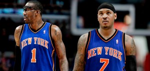 Amare Stoudemire (left) and Carmelo Anthony are struggling to find a common ground in New York.