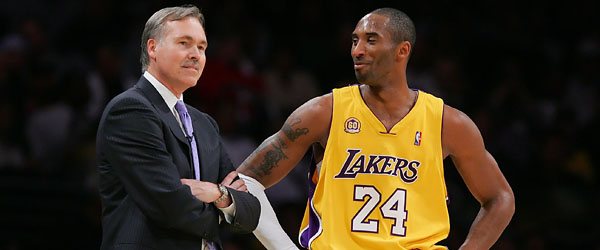 Mike D'Antoni and Kobe Bryant teamed up in 2012 to win a gold medal at the London Olympics. (GETTY IMAGES)