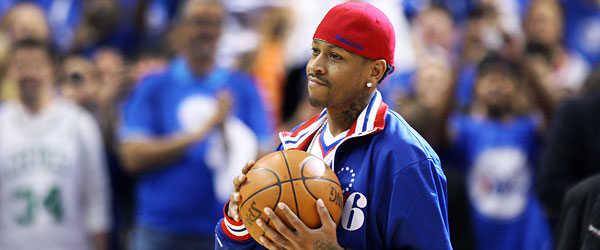 Allen Iverson wants another shot in the NBA, and it could be with the Sixers. (GETTY IMAGES)
