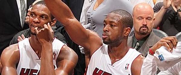 The Miami Heat need Chris Bosh and Dwyane Wade to find their shooting touch to avoid playoff elimination. (GETTY IMAGES)