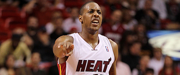 Mario Chalmers paced the Heat with 19 points in Game 2 of the NBA Finals. (GETTY IMAGES)