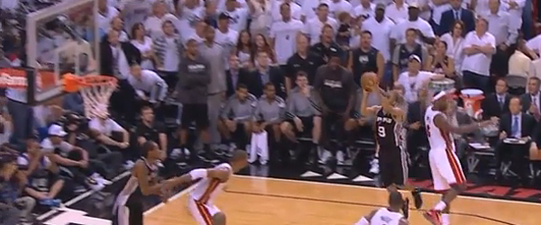 Tony Parker's circus shot stuns the Miami Heat in Game 1 of the 2013 NBA Finals.