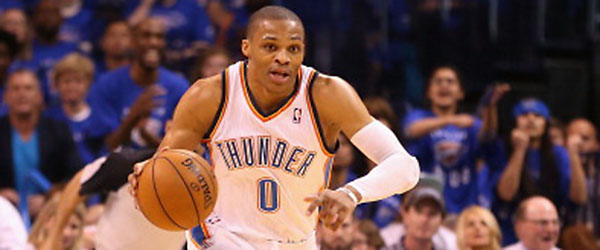 Oklahoma City All-Star guard Russell Westbrook may not be ready to go until December. (GETTY IMAGES)