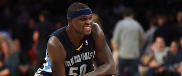 Zach Randolph's late basket lifts Grizzlies over the Lakers. (GETTY IMAGES)