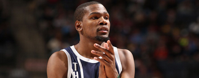 Kevin Durant could be headed for an MVP season in 2014. (GETTY IMAGES)