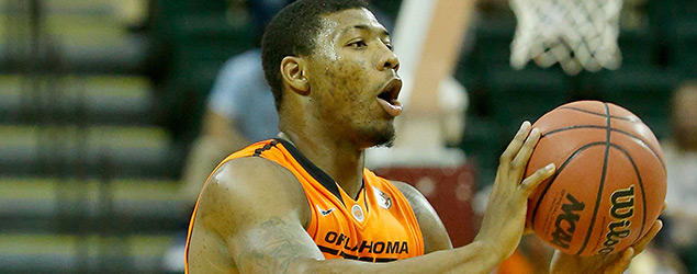 Marcus Smart is suspended for three games for shoving a fan. (GETTY IMAGES)