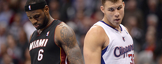 LeBron James and Blake Griffin could meet in the 2014 NBA Finals. (GETTY IMAGES)