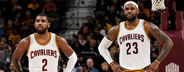 Kyrie Irving and LeBron James are struggling with consistency so far this season. (GETTY IMAGES)