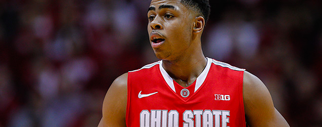 Ohio State guard D'Angelo Russell is now a Laker. (GETTY IMAGES)
